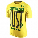 Oregon Ducks Nike Legend Just Do It Performance WEM T-Shirt - Yellow,baseball caps,new era cap wholesale,wholesale hats